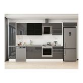 Alvinka 390X222 Cm Mutfak Dolabı, Mbb E90B40S60 3 Antrasit Suntalam