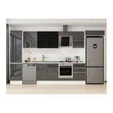 Alvinka 390X222 Cm Mutfak Dolabı, Mbb E90B50S50 3 Antrasit Suntalam