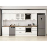 Alvinka 390X240 cm Klasik Mebran Mutfak Dolabı MB-E80S60S50-3 Beyaz - Suntalam