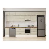 Alvinka 390X240 Cm Klasik Mebran Mutfak Dolabı, Mb E90S40S60 1 Mebran Kumtaşı Suntalam