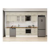 Alvinka 390X240 Cm Klasik Mebran Mutfak Dolabı, Mb E90S40S60 3 Mebran Kumtaşı Suntalam