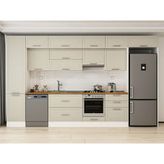 Alvinka 390X240 cm Klasik Mebran Mutfak Dolabı MBB-E80B50S60-1 Kumtaşı - Suntalam - Kum Beji