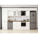 Alvinka 390X240 cm Klasik Mebran Mutfak Dolabı MBB-E90B60S40-3 Beyaz - Suntalam