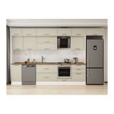 Alvinka 395X240 Cm Klasik Mebran Mutfak Dolabı, Mb E90S45S60 2 Mebran Kumtaşı Suntalam
