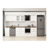 Alvinka 395X240 Cm Klasik Mebran Mutfak Dolabı, Mb E90S45S60 3 Mebran Beyaz Suntalam