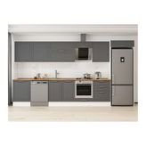Alvinka 400X222 Cm Klasik Mebran Mutfak Dolabı, Mb E80S60S60 2 Mebran Antrasit Suntalam