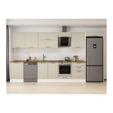 Alvinka 400X222 Cm Klasik Mebran Mutfak Dolabı, Mb E80S60S60 2 Mebran Kumtaşı Suntalam