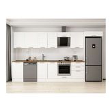 Alvinka 400X222 Cm Klasik Mebran Mutfak Dolabı, Mb E90S50S60 3 Mebran Beyaz Suntalam