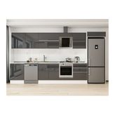 Alvinka 400X222 Cm Mutfak Dolabı, Mb E80S60S60 2 Antrasit Suntalam