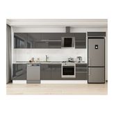 Alvinka 400X222 Cm Mutfak Dolabı, Mb E90S60S50 2 Antrasit Suntalam