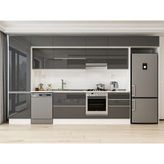 Alvinka 400X240 cm High Gloss Mutfak Dolabı MBB-E80B60S60-1 Antrasit - Suntalam