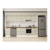 Alvinka 400X240 Cm Klasik Mebran Mutfak Dolabı, Mb E90S50S60 1 Mebran Kumtaşı Suntalam