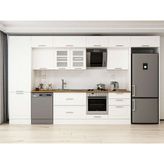 Alvinka 400X240 cm Klasik Mebran Mutfak Dolabı MBB-E80B60S60-3 Beyaz - Suntalam