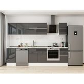 Alvinka Mutfak Dolabı M-E90S45S40-2 Antrasit - Suntalam