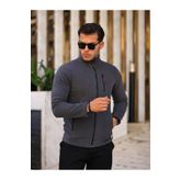 Alvora Erkek Antrasit Softshell Polar Standart Tam Fermuarlı 3 Cepli Erkek Polar Hırka