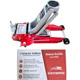ALWAYSSPEED Çift Piston 5 Ton Düşük Profil Hidrolik Arabalı Kriko