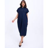 Alyn Wear 7348 Kot Elbise-Mavi