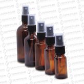 Amber Cam Şişe 50ml Siyah Sprey Başlıklı
