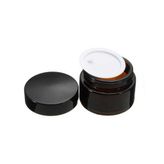 Amber Krem Kavanozu Set - 30 Ml Siyah Kapak