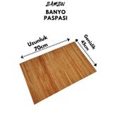 Amentes Bambu Kaydırmaz Tabanlı Banyo Paspası/matı 70×45cm