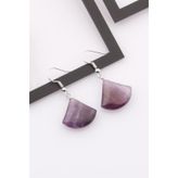 AMETİST DOĞAL TAŞ KÜPE