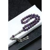 Ametist Doğal Taş Tesbih 8 Mm Küre Kesim Tsb-0569