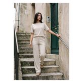 Amia&Co. Bej Oversize Kadın Eşofman Alt Üst Takım