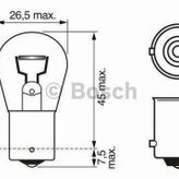 Ampul 12v P21w Ba15s Bos-1987302201-mar