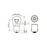AMPUL 12V P21W BA15S - BOS-1987302201