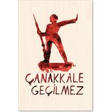 Anadolia Dur Yolcu Ahşap Kartpostal