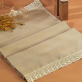 Anadolia Lale Fransız Dantelli Kumaş Runner