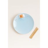 Anadolu Saray 1li Mavi 19cm Seramik Yatan Ayı Şekilli Tasarım Handmade Pasta Tabağı Tatlı Kahvaltı Pasta Tabağı