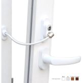 Anahtarlı Halatlı Pvc Kapı Pencere Emniyet Kilidi (5264)