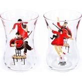Anason İşleri Şen Şakrak Ara Çay Bardağı 2'li Set - Renkli - 90 ml
