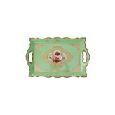 Ancel Ahşap Yeşil Çatlatma 42.5x28 cm Tepsi