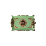 Ancel Ahşap Yeşil Eskitme 42.5x28 cm Tepsi