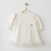 Andywawa Ac26257 Baby Bow Bliss Elbise Ekru