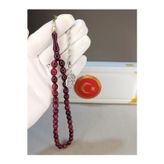 Anemore Collection KATALİN TESBİH BORDO RENK HARELİ