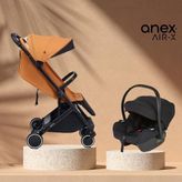 Anex Air-X Kabin Boy Bebek Arabası | Anex Cosmo Oto Koltuğu Dahil Tek Elle Katlanan Travel Sistem - Toffee
