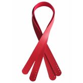 Angel Çanta Aksesuar 80x2.4 Cm, Tek Kat Suni Deri Kırmızı Renk Çift Sap