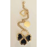 Angel Çanta Aksesuar Light Gold Sarkaç Süs Yonca Kalp Daire