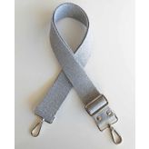 Angel Çanta Aksesuar Pamuklu Kolon 120x4 Cm Gümüş Metal Gri Renk