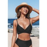Angelsin Özel Tasarım Önden Çarpraz Bikini Üstü