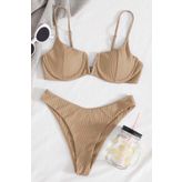 Angelsin V Göğüs Dekolteli Bikini Üstü