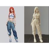 Anime Girl Figure - Detaylı Tasarım Estetik Anime Kız Figürü - Koleksiyonluk Biblo, Oyuncu Masası Aksesuarı ve - Anime Severler İçin Şık ve Yaratıcı Hediye boyanabilir biblo