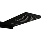 Ankastre Panel Tepe Duş Başlığı Şelale KTD110 (Mat Siyah) - Ahşap