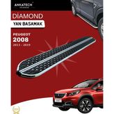 Ankatech Peugeot 2008 2013-2019 173 cm Diamond Krom Yan Basamak