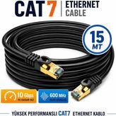 Anktek 15 Metre Cat7 Internet Ağ Kablosu 10 Gbps Yüksek Hız 600 Mhz Bant Genişliği Ethernet Cable