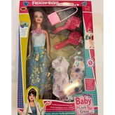 Anlily Oyuncak Bebek 2 Yedek Elbiseli 30 Cm Model Bebek M
