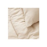 Anne Sesi Bürümcük Müslin Bebek Nevresim Takımı 70x110 Cm %100 Organik Pamuk 15 Cm Yatak Yüksekliği(CAPPUCİNO)